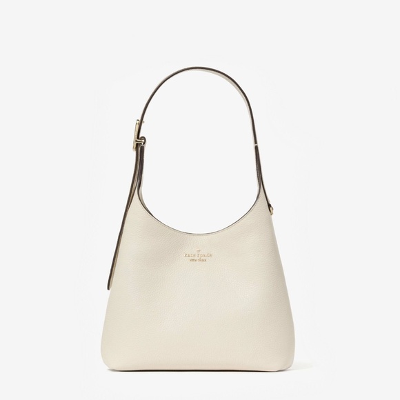 ♠️Kate Spade 454 Pebbled Leather Small Shoulder Bag, Meringue White NEW NWT - Picture 1 of 5